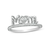 Thumbnail Image 0 of Diamond Accent "Mom" with Heart Twist Ring in Sterling Silver