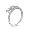 Thumbnail Image 3 of Diamond Accent "Mom" with Heart Twist Ring in Sterling Silver