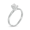 Thumbnail Image 3 of 0.70 CT. Certified Oval Diamond Solitaire Engagement Ring in 14K White Gold (I/I1)