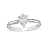 Thumbnail Image 0 of 0.70 CT. Certified Pear-Shaped Diamond Solitaire Engagement Ring in 14K White Gold (I/I1)