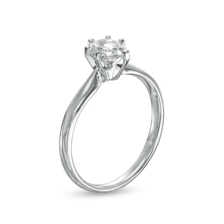 CT. Certified Pear-Shaped Diamond Solitaire Engagement Ring in 14K White Gold (I/I1