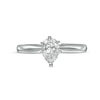 Thumbnail Image 3 of 0.70 CT. Certified Pear-Shaped Diamond Solitaire Engagement Ring in 14K White Gold (I/I1)