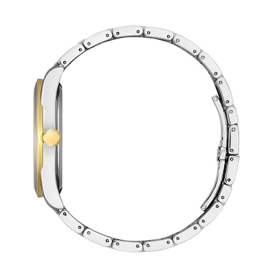 Ladies' Citizen Eco-Drive® Fiore Two-Tone Watch with White Dial (Model: AW1694-50A)
