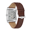 Men's Bulova Sutton Automatic Strap Watch with Rectangular Silver-Tone Skeleton Dial (Model: 96A268)