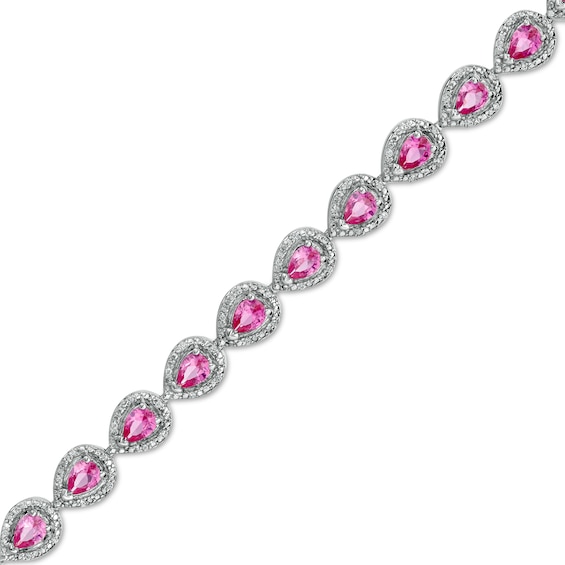 Diamond and Light Pink String Bracelet – Nell