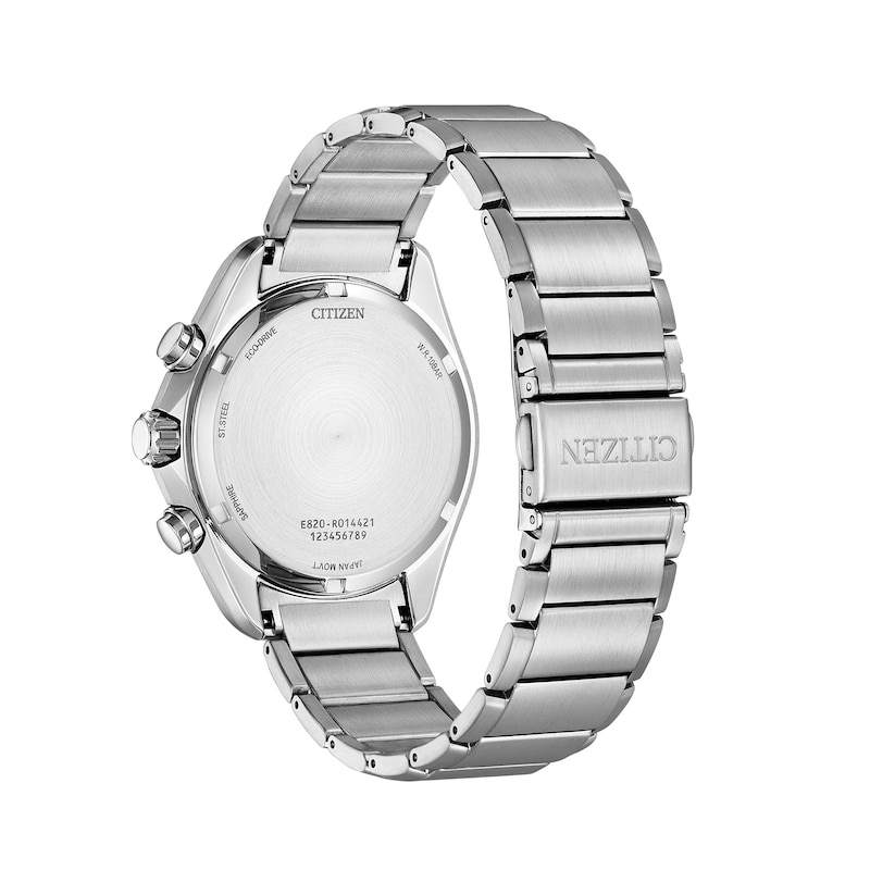 Men's Citizen Eco-Drive® Sport Luxury Chronograph Watch with Black Dial (Model: BL5600-53E)