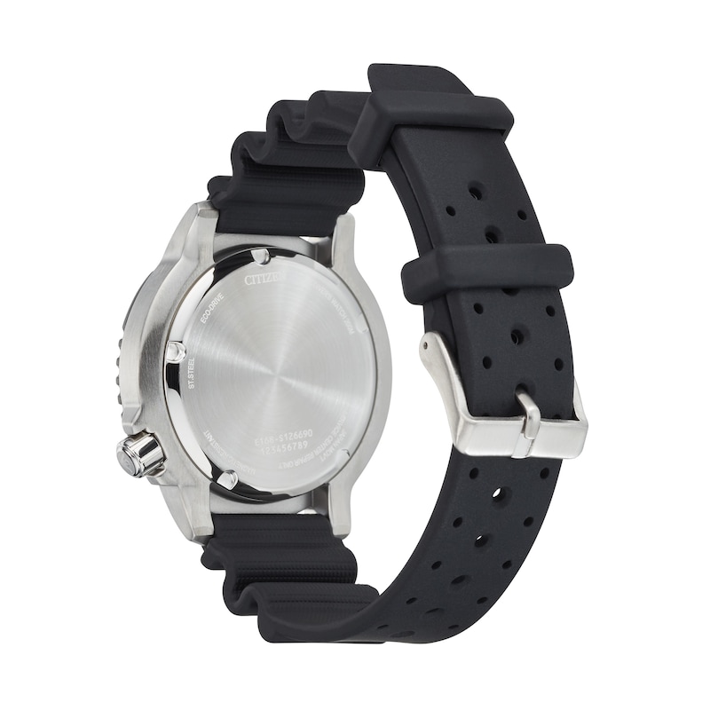Main Image 3 of Men's Citizen Eco-Drive® Promaster Diver Strap Watch with Black Dial (Model: BN0155-08E)