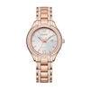 Thumbnail Image 0 of Ladies' Citizen Eco-Drive® Silhouette Crystal Accent Rose-Tone Watch with Silver-Tone Dial (Model: FE1233-52A)