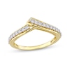 Thumbnail Image 0 of 0.31 CT. T.W. Diamond Bypass Contour Anniversary Band in 10K Gold