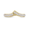 Thumbnail Image 3 of 0.31 CT. T.W. Diamond Bypass Contour Anniversary Band in 10K Gold