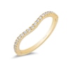 Enchanted Disney Princess 0.20 CT. T.W. Diamond Contour Wedding Band in 14K Gold