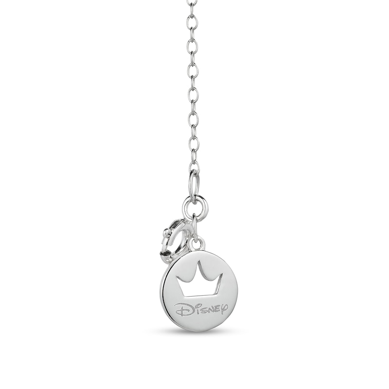 Main Image 2 of Enchanted Disney Jasmine Blue Topaz and 0.04 CT. T.W. Diamond Elephant Pendant in Sterling Silver with 10K Rose Gold