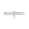 Thumbnail Image 3 of 0.37 CT. Certified Pear-Shaped Diamond Solitaire Engagement Ring in 14K White Gold (I/I1)