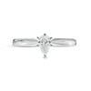 Thumbnail Image 3 of 0.37 CT. Certified Pear-Shaped Diamond Solitaire Engagement Ring in 14K White Gold (I/I1)