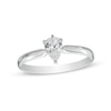 Thumbnail Image 0 of 0.50 CT. Certified Pear-Shaped Diamond Solitaire Engagement Ring in 14K White Gold (I/I1)