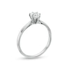 Thumbnail Image 2 of 0.50 CT. Certified Pear-Shaped Diamond Solitaire Engagement Ring in 14K White Gold (I/I1)