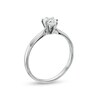 Thumbnail Image 2 of 0.50 CT. Certified Pear-Shaped Diamond Solitaire Engagement Ring in 14K White Gold (I/I1)