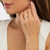 Thumbnail Image 1 of 0.50 CT. Certified Oval Diamond Solitaire Engagement Ring in 14K White Gold (I/I1)