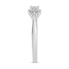 Thumbnail Image 2 of 0.45 CT. T.W. Princess-Cut Diamond Frame Tri-Sides Engagement Ring in 14K White Gold