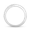 Thumbnail Image 2 of 0.37 CT. T.W. Diamond Crossover Anniversary Band in 14K White Gold