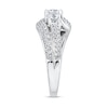 Thumbnail Image 2 of 1.45 CT. T.W. Diamond Three Stone Bypass Engagement Ring in 14K White Gold
