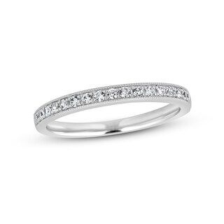 0.97 CT. T.W. Diamond Scallop Edge Frame Bridal Set in 14K White Gold