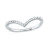 Thumbnail Image 0 of 0.15 CT. T.W. Diamond Chevron Band in 14K White Gold