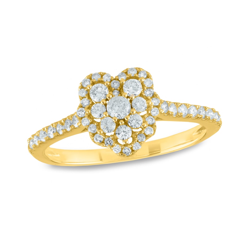 0.48 CT. T.W. Composite Diamond Heart Ring in 14K Gold