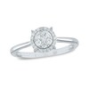 Thumbnail Image 1 of 0.21 CT. T.W. Composite Diamond Frame Ring in 14K White Gold