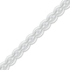 Thumbnail Image 1 of 1.00 CT. T.W. Diamond Scallop Edge Line Bracelet in 10K White Gold