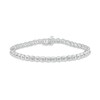 Thumbnail Image 2 of 1.00 CT. T.W. Diamond Scallop Edge Line Bracelet in 10K White Gold