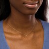 Thumbnail Image 2 of Baguette Aquamarine Solitaire Necklace in 10K Gold