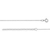 Baguette Swiss Blue Topaz Solitaire Necklace in 10K White Gold