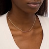 Thumbnail Image 2 of Ruby Bar Necklace in 10K Gold
