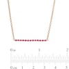 Thumbnail Image 3 of Ruby Bar Necklace in 10K Gold