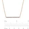 Thumbnail Image 3 of Blue Sapphire Bar Necklace in 10K Gold