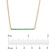 Thumbnail Image 3 of Emerald Bar Necklace in 10K Gold