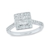 Thumbnail Image 0 of 1.00 CT. T.W. Princess-Cut Quad Diamond Engagement Ring in 10K White Gold
