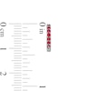 Thumbnail Image 3 of Ruby Huggie Hoop Earrings in 10K White Gold