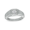 Thumbnail Image 0 of Men's 0.50 CT. Certified Lab-Created Diamond Solitaire Wedding Band in 14K White Gold (F/SI2)