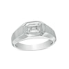 Thumbnail Image 0 of Men's 0.75 CT. Certified Emerald-Cut Lab-Created Diamond Solitaire Wedding Band in 14K White Gold (F/SI2)