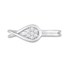 Thumbnail Image 4 of 0.07 CT. T.W. Composite Diamond Loop Promise Ring in Sterling Silver