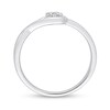 Thumbnail Image 5 of 0.07 CT. T.W. Composite Diamond Loop Promise Ring in Sterling Silver