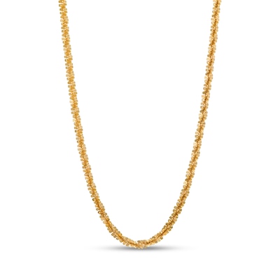 1.25mm Sparkle Chain Necklace in Hollow 14K Gold