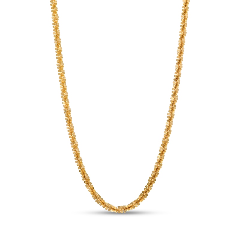 1.25mm Sparkle Chain Necklace in Hollow 14K Gold