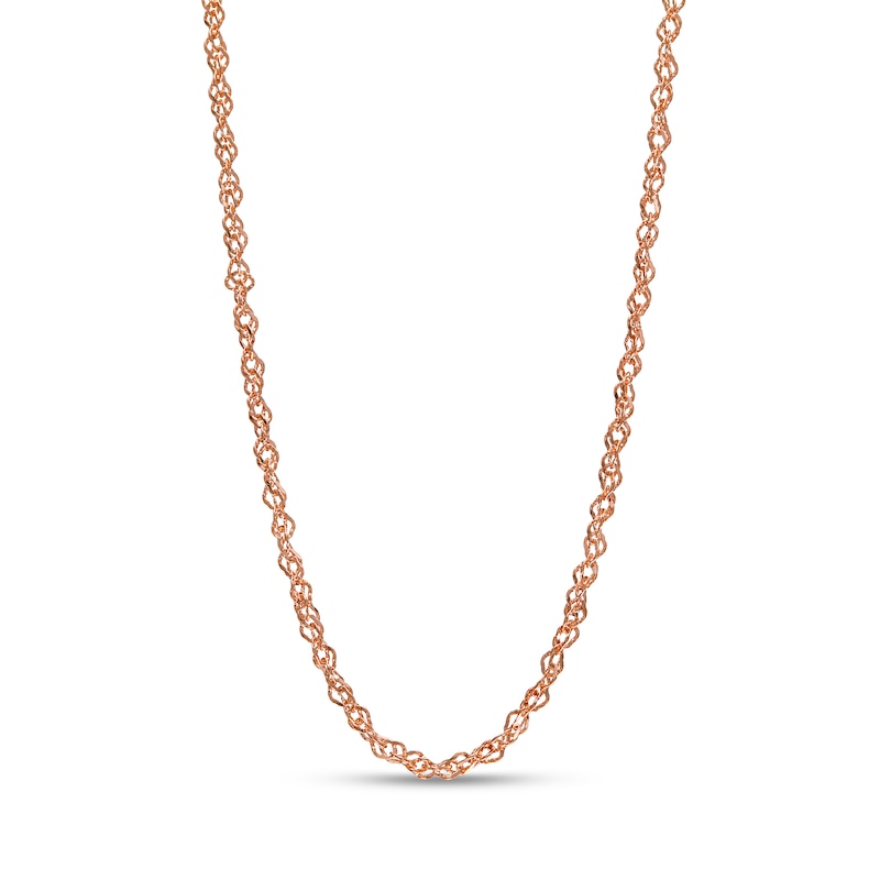 Main Image 1 of 1.15mm Perfectina Chain Necklace in Solid 14K Rose Gold - 16"
