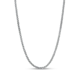 1.25mm Sparkle Chain Necklace in Hollow 14K White Gold - 18"