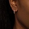 Thumbnail Image 1 of 2.0 x 20.0mm Diamond-Cut Inside-Out Tube Hoop Earrings in 14K Gold