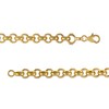 6.8mm Rolo Chain Bracelet in Hollow 14K Gold - 8"