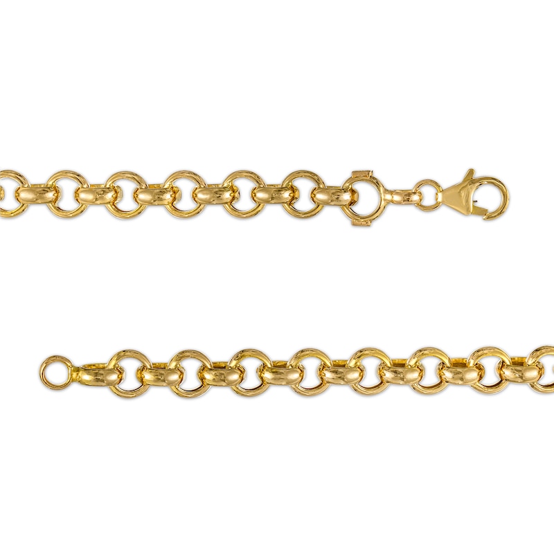 6.8mm Rolo Chain Bracelet in Hollow 14K Gold - 8